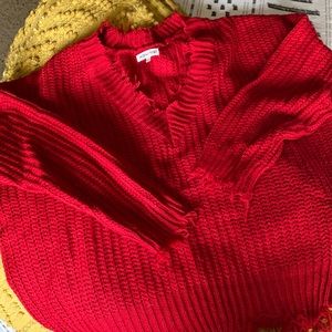 Boutique Distressed Sweater